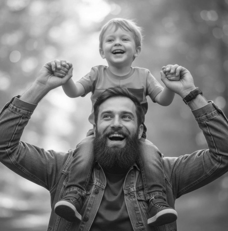 vater mit kind